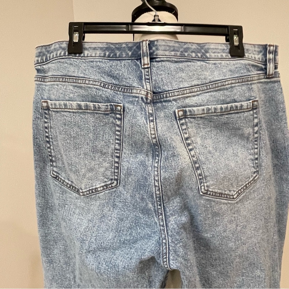 Torrid High Rise Baggy Straight leg high rise denim jeans size 14 short modest - Picture 9 of 13